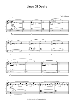 Lines Of Desire von Tarik O'Regan (Download) 