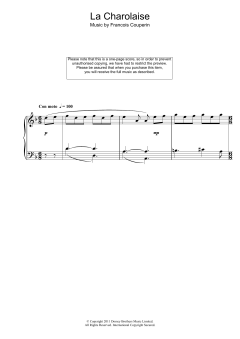 La Charolaise von François Couperin (Download) 