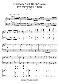 Symphony No.3 (Eroica), 4th Movement: Finale von Ludwig van Beethoven (Download) 