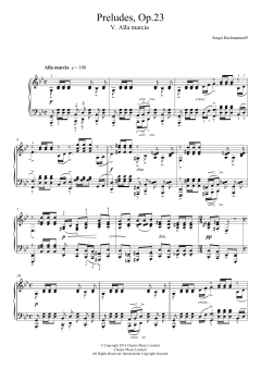 Preludes Op.23, No.5 Alla marcia von Sergei Rachmaninoff (Download) 