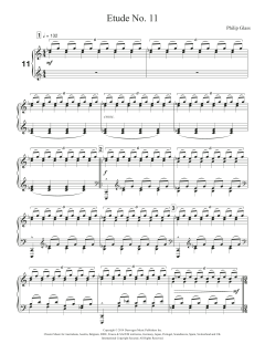 Etude No. 11 von Philip Glass (Download) 
