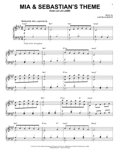 Mia And Sebastian's Theme von Justin Hurwitz (Download) 