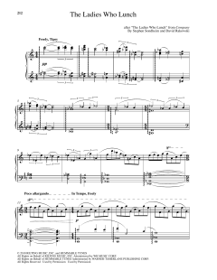 The Ladies Who Lunch von Stephen Sondheim (Download) 