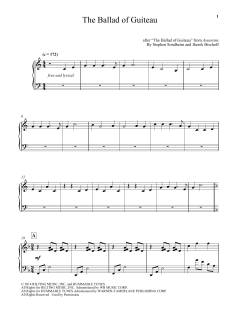 The Ballad Of Guiteau von Stephen Sondheim (Download) 