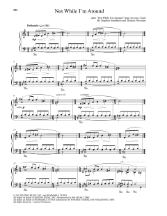 Not While I'm Around von Stephen Sondheim (Download) 