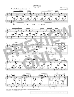 Arietta von Edvard Grieg (Download) 