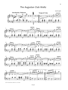 The Augustan Club Waltz von Scott Joplin (Download) 