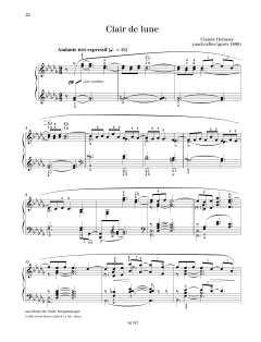 Clair de Lune von Claude Debussy (Download) 