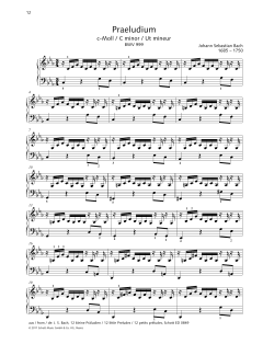 Prelude C minor von Johann Sebastian Bach (Download) 