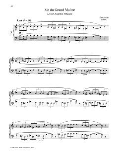 Air du Grand Maitre von Erik Satie (Download) 