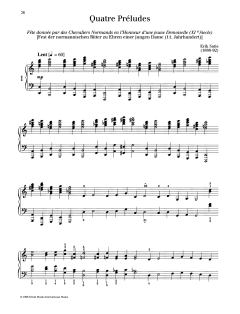 Fete donnee par des Chevaliers Normands en l'Honneur d'une jeune Demoiselle von Erik Satie (Download) 