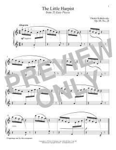 The Little Harpist, Op. 89, No. 24 von Dmitri Kabalevsky (Download) 