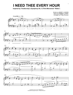 I Need Thee Every Hour von Robert Lowry (Download) 