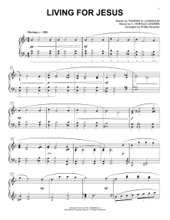 Living For Jesus von Thomas O. Chisholm (Download) 