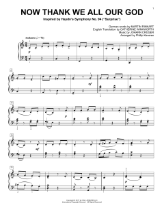 Now Thank We All Our God von Martin Rinkart (Download) 