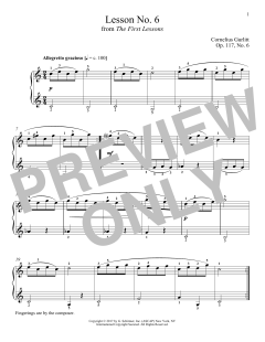 Allegretto grazioso, Op. 117, No. 6 von Cornelius Gurlitt (Download) 