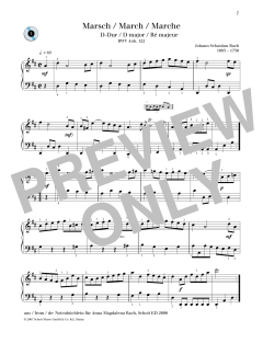 March D major von Johann Sebastian Bach (Download) 