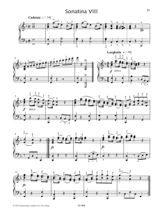 Sonatina VIII von Johann Baptist Vanhal (Download) 