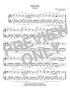 Melody, Op. 68, No. 1 von Robert Schumann (Download) 