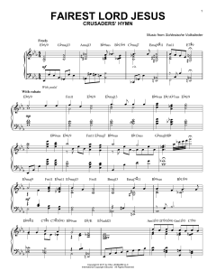 Fairest Lord Jesus [Jazz version] von Joseph August Seiss (Download) 