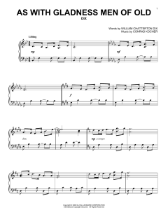 As With Gladness Men Of Old von Conrad Kocher (Download) 