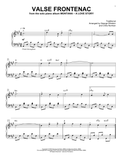Valse De Frontenac von George Winston (Download) 