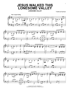 Jesus Walked This Lonesome Valley (Download) 