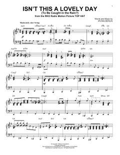 Isn't This A Lovely Day von Irving Berlin (Download) 