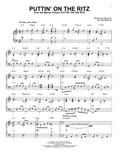 Puttin' On The Ritz [Jazz version] von Irving Berlin (Download) 