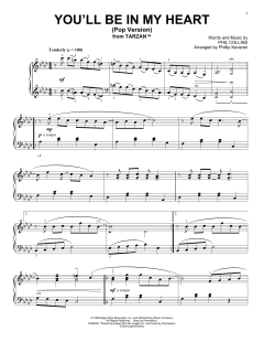 You'll Be In My Heart [Ragtime version] von Phil Collins (Download) 