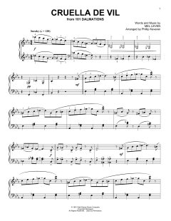 Cruella De Vil [Ragtime version] von Mel Leven (Download) 