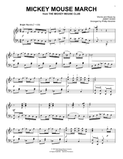 Mickey Mouse March [Ragtime version] von Jimmie Dodd (Download) 