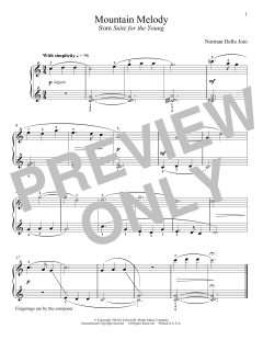 Mountain Melody von Norman Dello Joio (Download) 