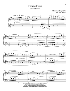 Tender Blossom (Tender Fleur), Op. 100, No. 10 von Margaret Otwell (Download) 