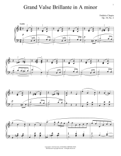 Valse Brillante, Op. 34, No. 2 von Frédéric Chopin (Download) 