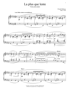 La Plus Que Lente von Claude Debussy (Download) 