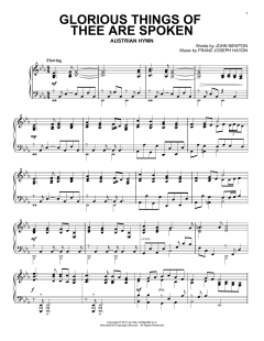 Glorious Things Of Thee Are Spoken von John Newton (Download) 