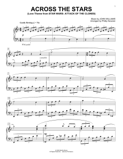 Across The Stars von John Williams (Download) 