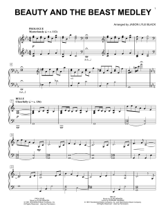 Beauty And The Beast Medley von Alan Menken (Download) 