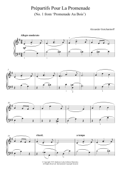 Prepartifs Pour La Promenade von Alexander Gretchaninoff (Download) 