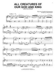 All Creatures Of Our God And King von William Henry Draper (Download) 