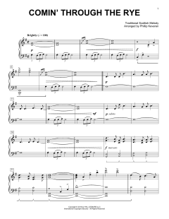 Comin' Through The Rye [Classical version] von Traditional Scottish Melody (Download) 