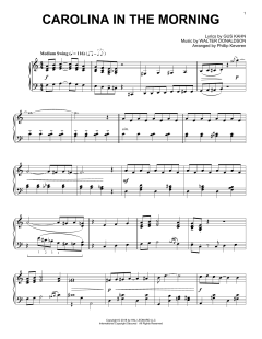 Carolina In The Morning [Jazz version] von Gus Kahn (Download) 