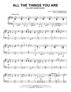 All The Things You Are von Jerome Kern (Download) 