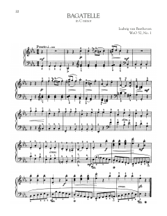 Bagatelle In C Minor, WoO 52 (Download) 