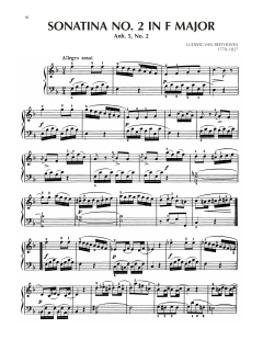 Sonatina In F Major, Anh. 5, No. 2 (Download) 