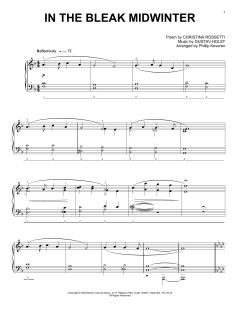 In The Bleak Midwinter von Gustav Holst (Download) 