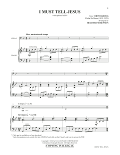 I Must Tell Jesus von Elisha A. Hoffman (Download) 