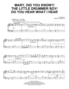 Mary, Did You Know?/The Little Drummer Boy/Do You Hear What I Hear von Noel Regney (Download) 