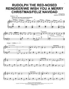 Rudolph The Red-Nosed Reindeer/We Wish You A Merry Christmas/Feliz Navidad von Johnny Marks (Download) 